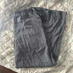 Zara wide-leg linen pants